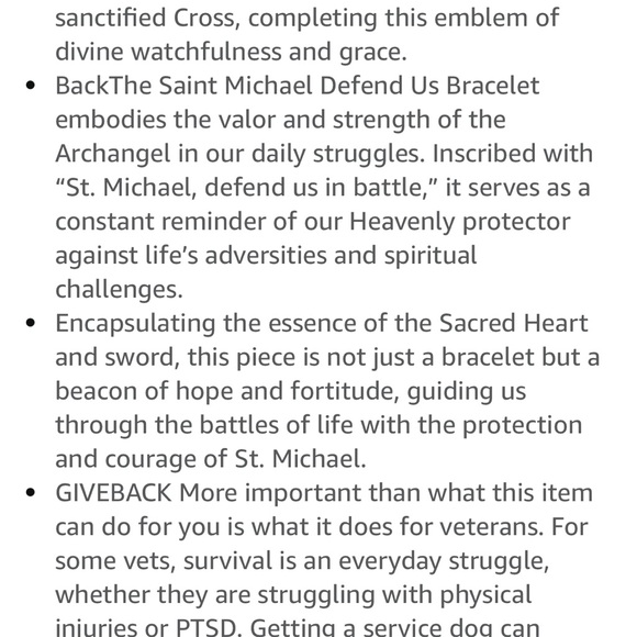 Men’s St. Michael ‘Defend Us’ HERO bracelet - Picture 6 of 6
